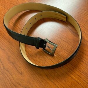 Belt Men's Black Leather Belt 38/95-great shape!!Kirkland Signature CLEAN/NICE